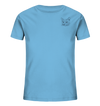 Katze - Organic T-Shirt Kinder T-Shirts Kinder Tier-Shirts.com Aqua Blue 98/104 (3-4)