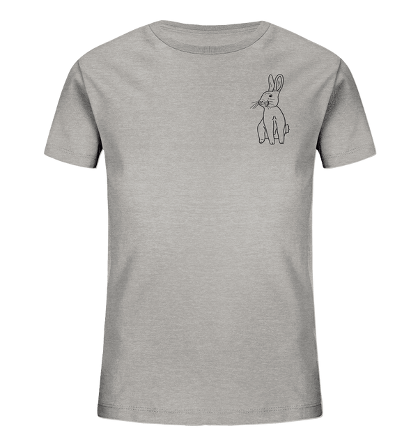 Hase - Organic T-Shirt Kinder T-Shirts Kinder Tier-Shirts.com Heather Grey 98/104 (3-4)