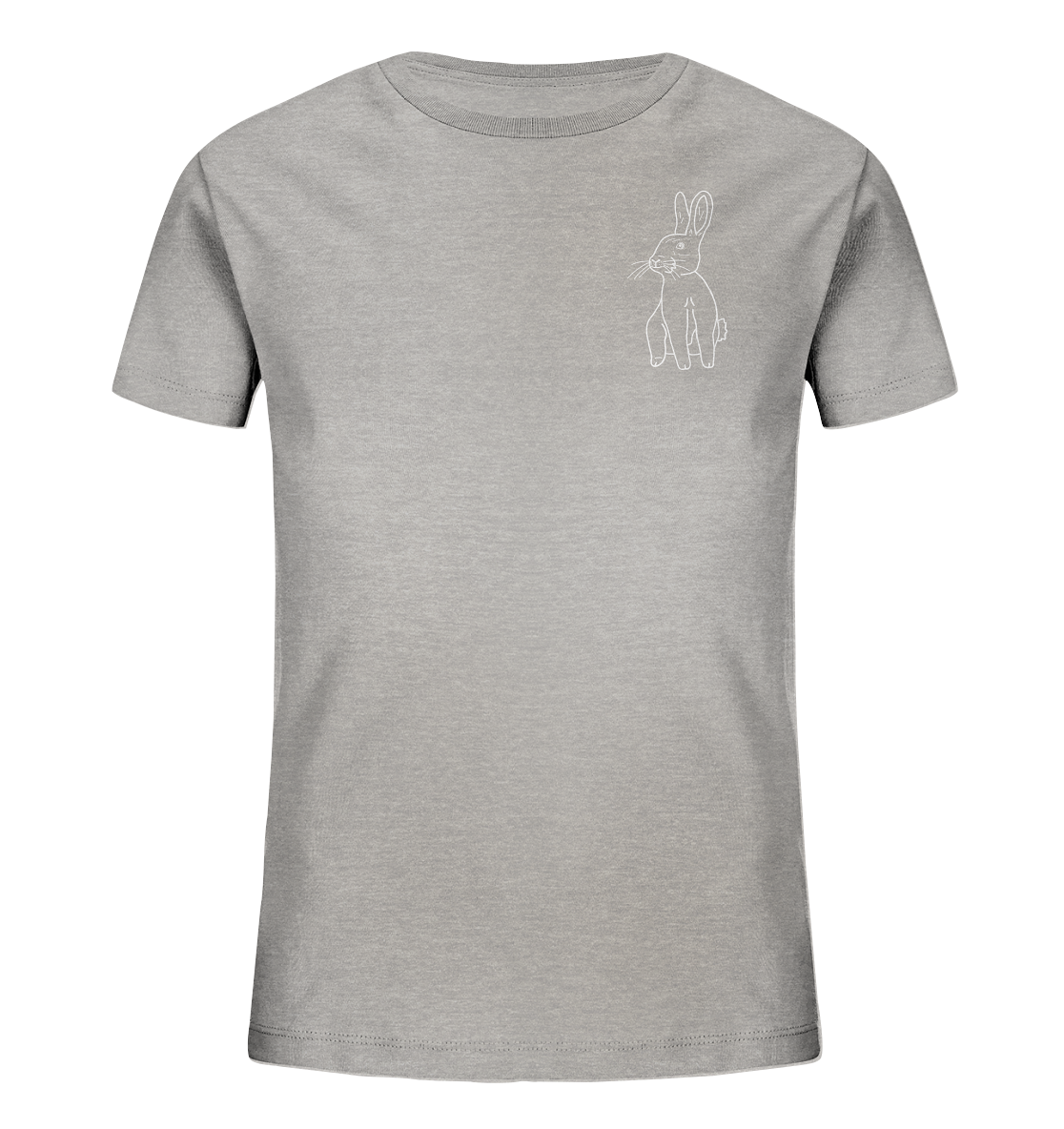 Hase weiß - Organic T-Shirt Kinder