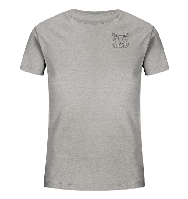 Schaf schwarz - Organic T-Shirt Kinder T-Shirts Kinder Tier-Shirts.com Heather Grey 98/104 (3-4)