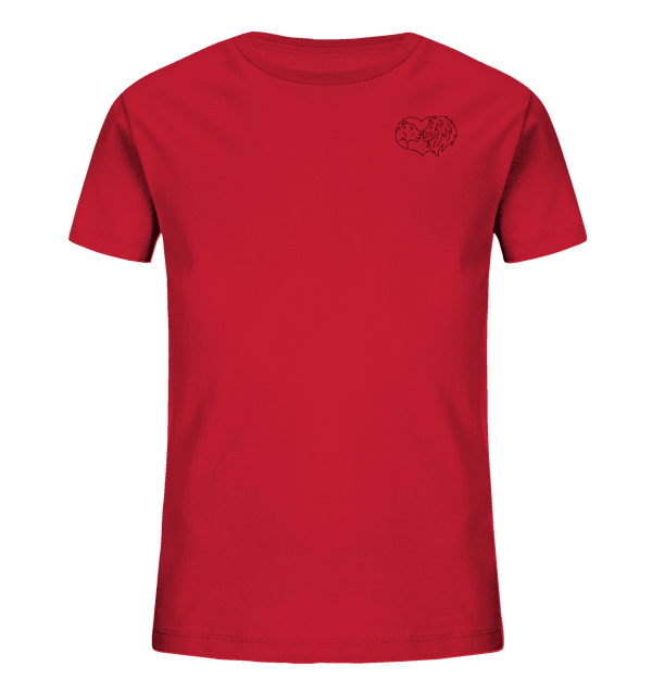 Löwenpaar - Organic T-Shirt Kinder T-Shirts Kinder Tier-Shirts.com Red 98/104 (3-4)