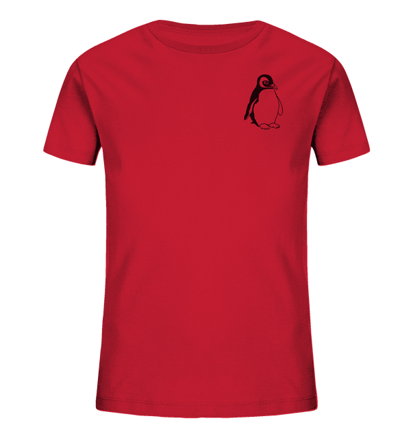 Pinguin - Organic T-Shirt Kinder T-Shirts Kinder Tier-Shirts.com Red 98/104 (3-4)