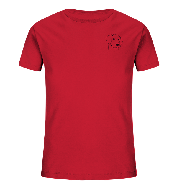 Hund Schlappohr - Organic T-Shirt Kinder T-Shirts Kinder Tier-Shirts.com Red 98/104 (3-4)