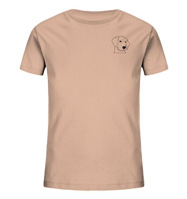 Hund Schlappohr - Organic T-Shirt Kinder T-Shirts Kinder Tier-Shirts.com Fraiche Peche 98/104 (3-4)