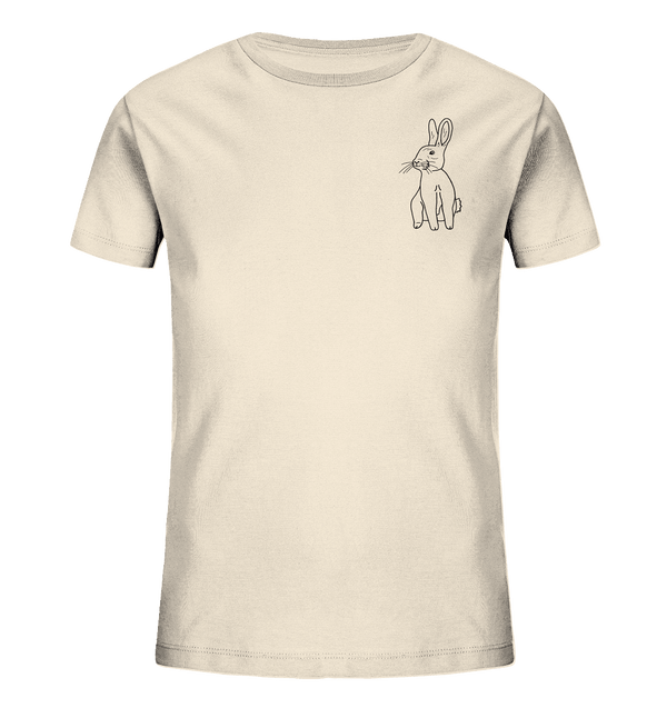 Hase - Organic T-Shirt Kinder T-Shirts Kinder Tier-Shirts.com Natural Raw 98/104 (3-4)