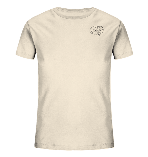 Löwenpaar - Organic T-Shirt Kinder T-Shirts Kinder Tier-Shirts.com Natural Raw 98/104 (3-4)