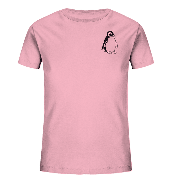 Pinguin - Organic T-Shirt Kinder T-Shirts Kinder Tier-Shirts.com Cotton Pink 98/104 (3-4)