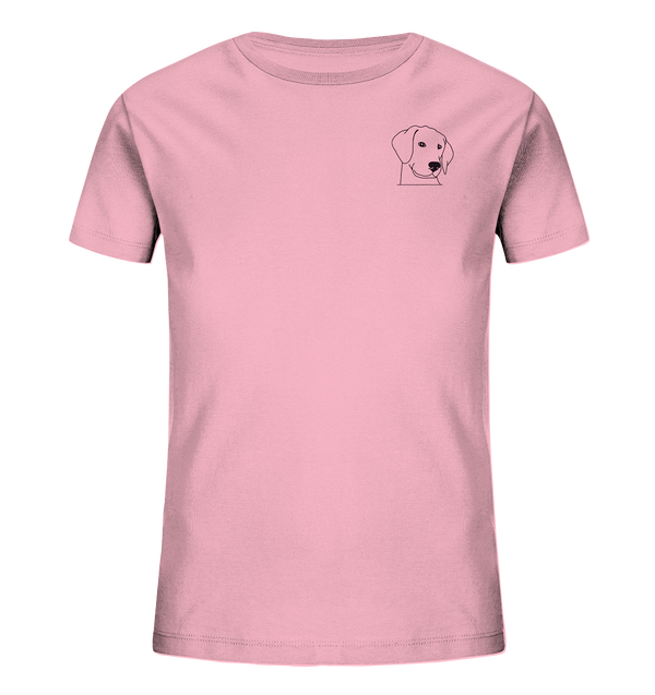 Hund Schlappohr - Organic T-Shirt Kinder T-Shirts Kinder Tier-Shirts.com Cotton Pink 98/104 (3-4)