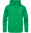 Hase weiß - Premium Hoodie Kinder Hoodie Kinder Tier-Shirts.com Kelly Green 116