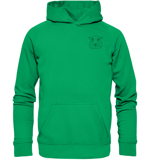 Schaf schwarz -Premium Hoodie Kinder Hoodie Kinder Tier-Shirts.com Kelly Green 116