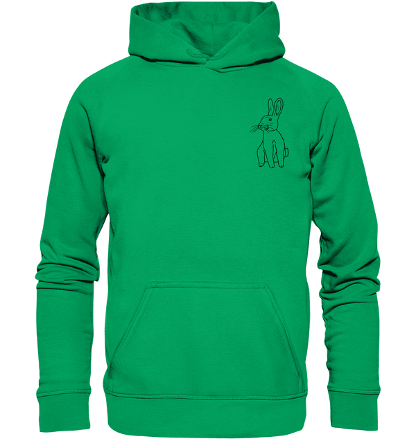 Hase - Premium Hoodie Kinder Hoodie Kinder Tier-Shirts.com Kelly Green 116