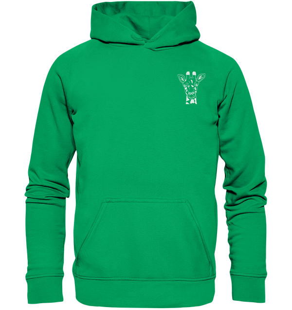 Giraffe weiß - Premium Hoodie Kinder Hoodie Kinder Tier-Shirts.com Kelly Green 116