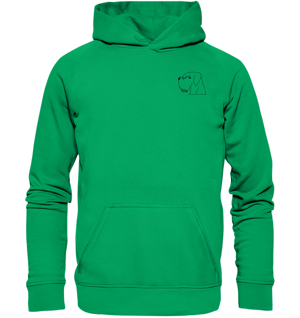 Schnauzer schwarz - Premium Hoodie Kinder Hoodie Kinder Tier-Shirts.com Kelly Green 116