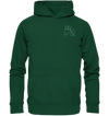 Pferd weiß - Premium Hoodie Kinder Hoodie Kinder Tier-Shirts.com Bottlegreen 116