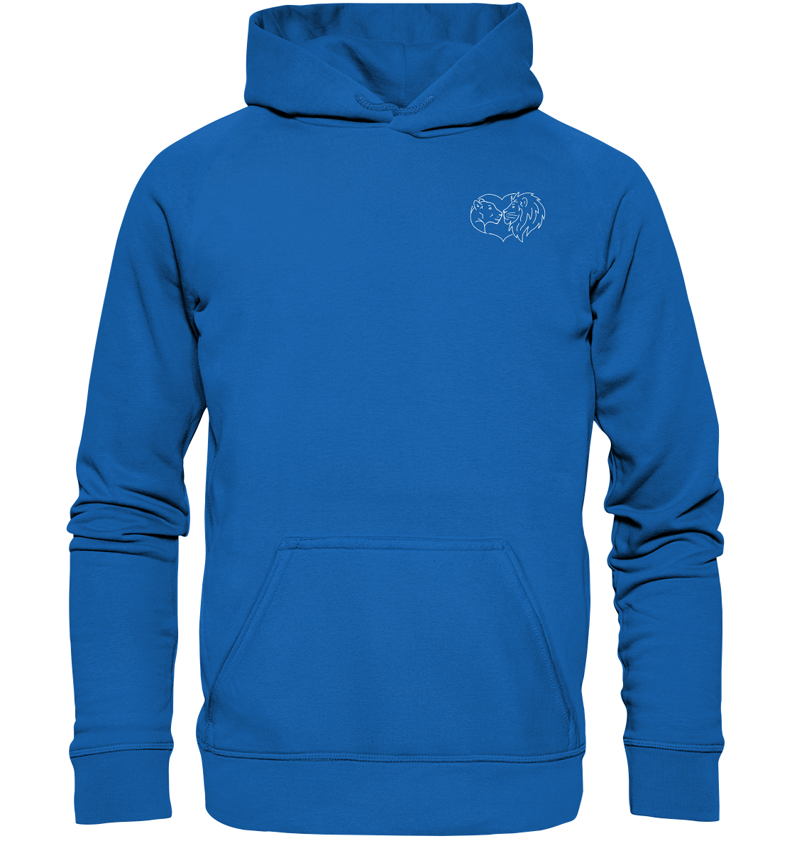 Löwenpaar weiß - Premium Hoodie Kinder