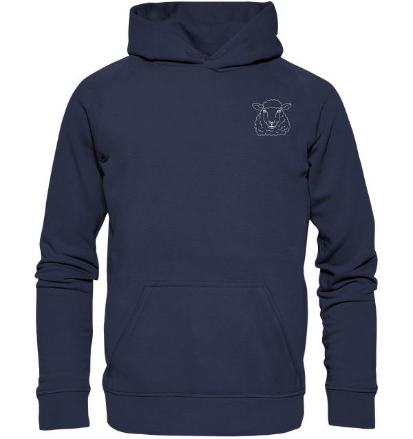 Schaf weiß - Premium Hoodie Kinder Hoodie Kinder Tier-Shirts.com Deep Navy 116