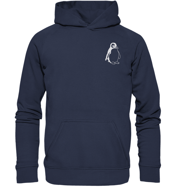 Pinguin weiß - Premium Hoodie Kinder Hoodie Kinder Tier-Shirts.com Deep Navy 116