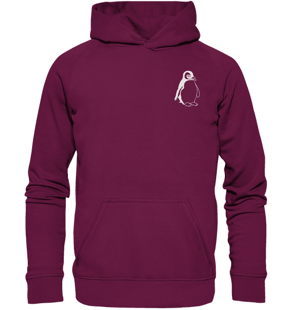 Pinguin weiß - Premium Hoodie Kinder Hoodie Kinder Tier-Shirts.com Burgund 116