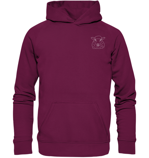 Schaf weiß - Premium Hoodie Kinder Hoodie Kinder Tier-Shirts.com Burgund 116