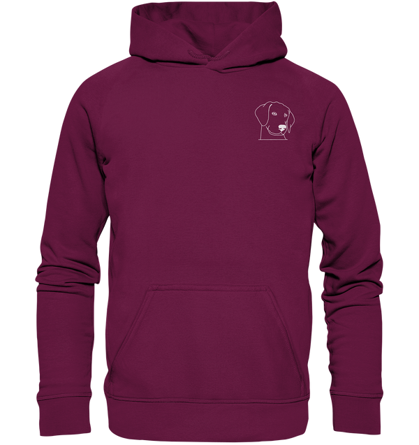 Hund Schlappohr weiß - Premium Hoodie Kinder Hoodie Kinder Tier-Shirts.com Burgund 116