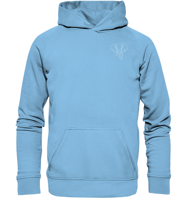 Elefant weiß - Premium Hoodie Kinder Hoodie Kinder Tier-Shirts.com Sky Blue 116