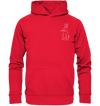 Hase weiß - Premium Hoodie Kinder Hoodie Kinder Tier-Shirts.com Rot 116