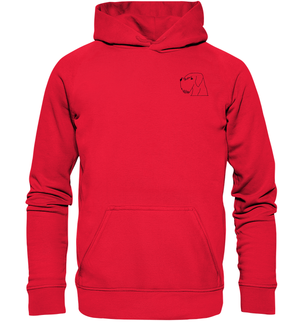 Schnauzer schwarz - Premium Hoodie Kinder Hoodie Kinder Tier-Shirts.com Rot 116