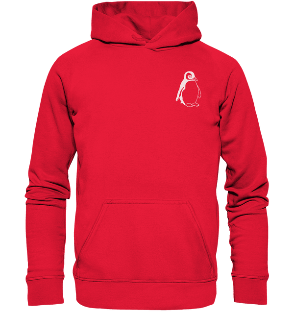 Pinguin weiß - Premium Hoodie Kinder Hoodie Kinder Tier-Shirts.com Rot 116