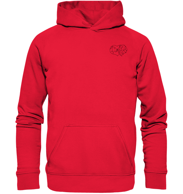 Löwenpaar - Premium Hoodie Kinder Hoodie Kinder Tier-Shirts.com Rot 116