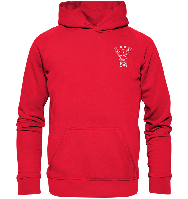 Giraffe weiß - Premium Hoodie Kinder Hoodie Kinder Tier-Shirts.com Rot 116