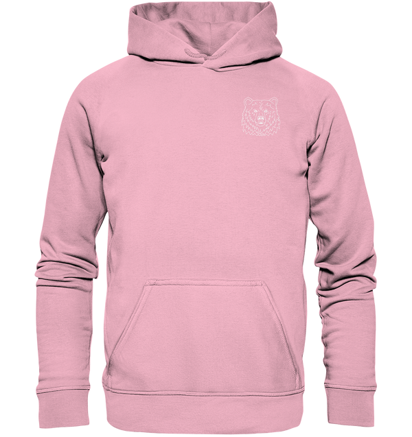 Bär weiß - Premium Hoodie Kinder Hoodie Kinder Tier-Shirts.com Light Pink 116