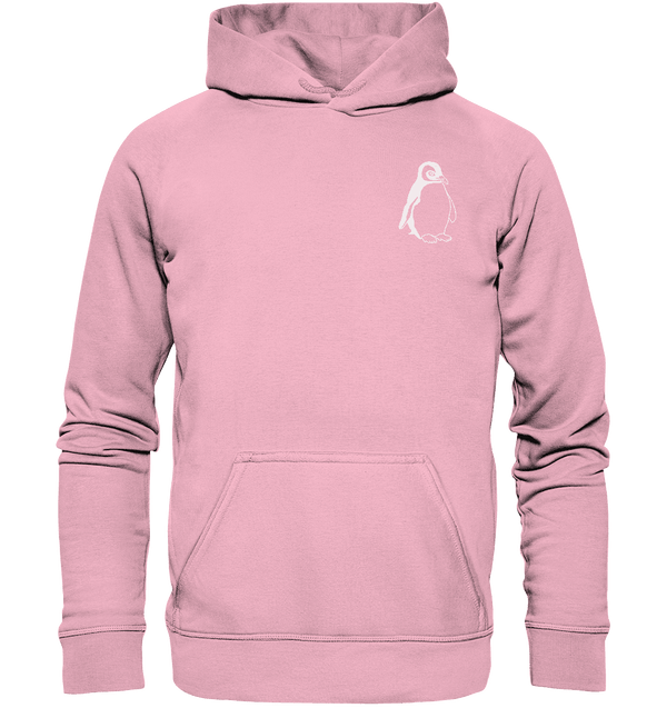 Pinguin weiß - Premium Hoodie Kinder Hoodie Kinder Tier-Shirts.com Light Pink 116