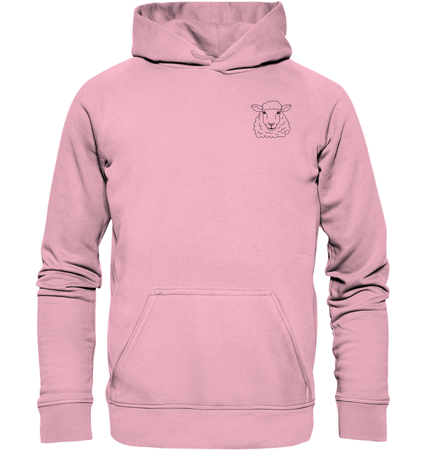 Schaf schwarz -Premium Hoodie Kinder Hoodie Kinder Tier-Shirts.com Light Pink 116