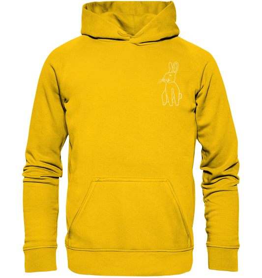 Hase weiß - Premium Hoodie Kinder