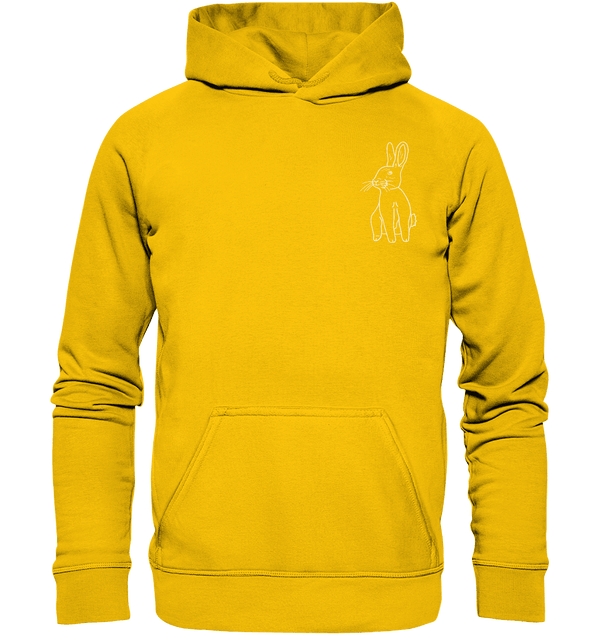 Hase weiß - Premium Hoodie Kinder Hoodie Kinder Tier-Shirts.com Sunflower 116