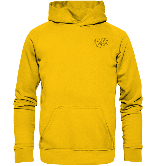 Löwenpaar - Premium Hoodie Kinder Hoodie Kinder Tier-Shirts.com Sunflower 116