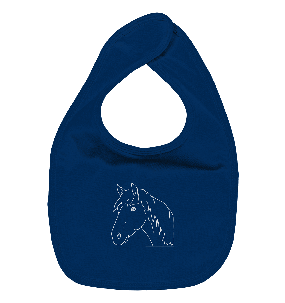 Horse white - Organic Bib Children