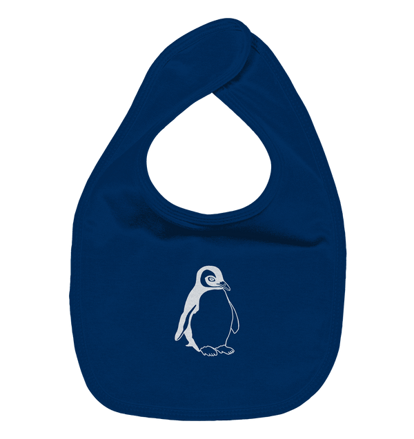 Pinguin weiß - Organic Lätzchen Kinder Lätzchen Tier-Shirts.com Nautical Navy One Size