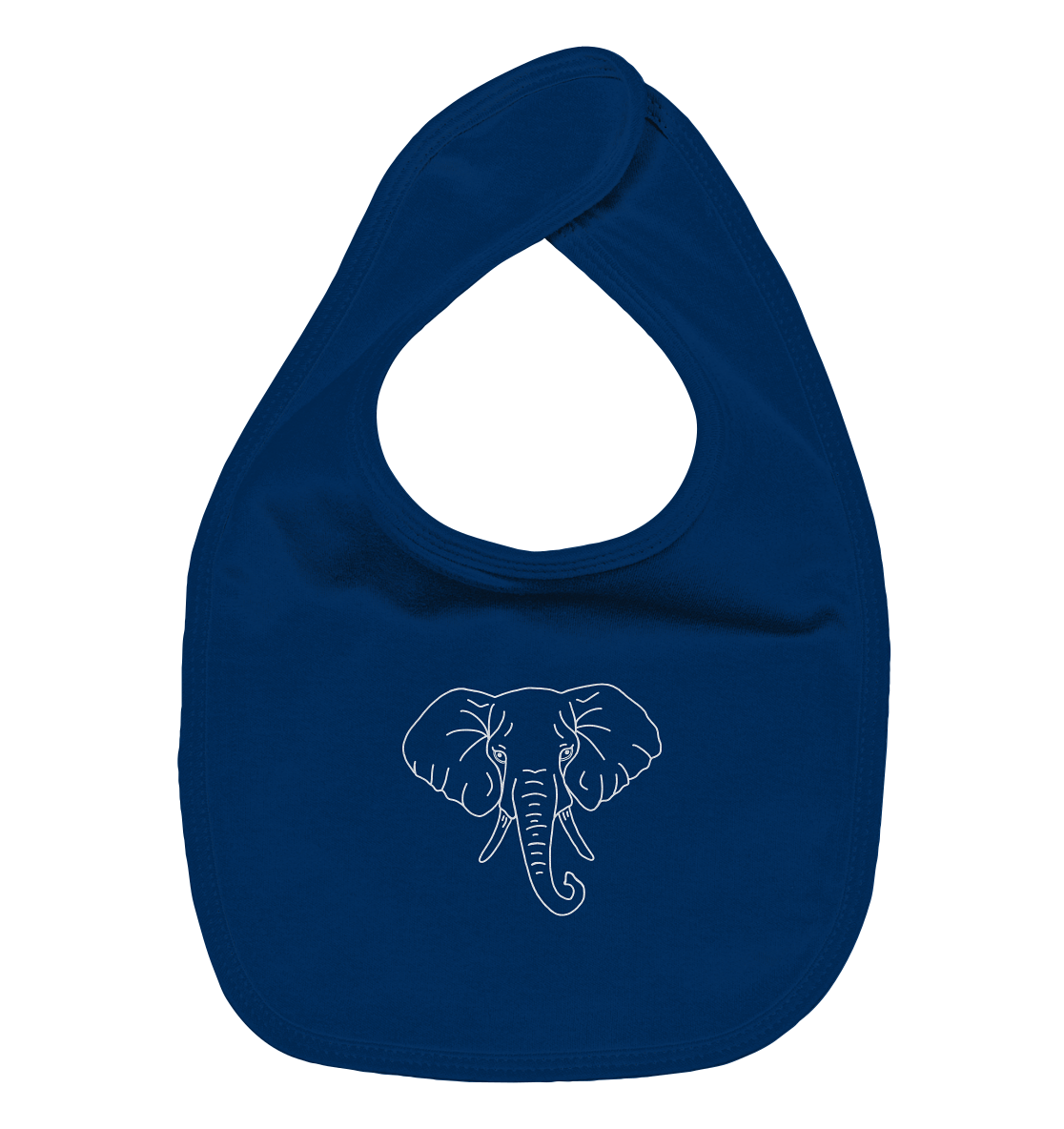 Elephant white - Organic Bib Children