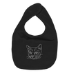 Katze weiß - Organic Lätzchen Kinder Lätzchen Tier-Shirts.com Black One Size