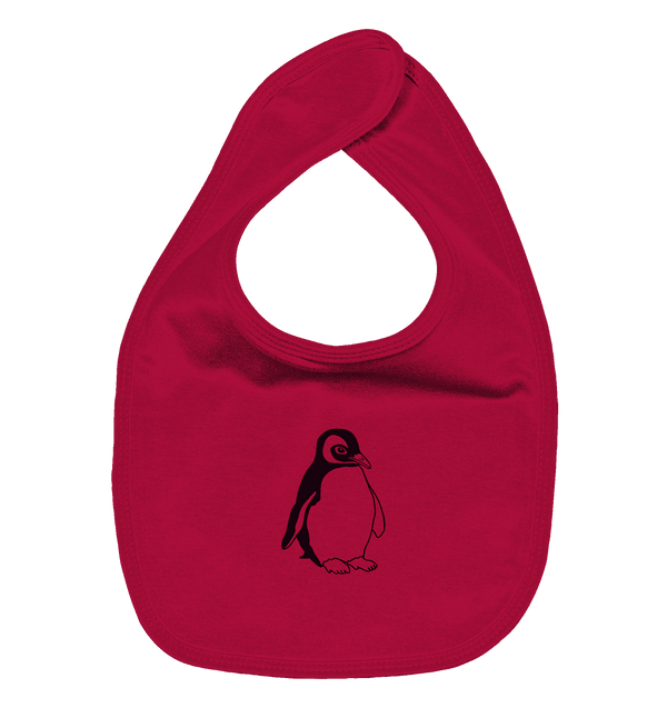 Pinguin - Organic Lätzchen Kinder Lätzchen Tier-Shirts.com Red One Size