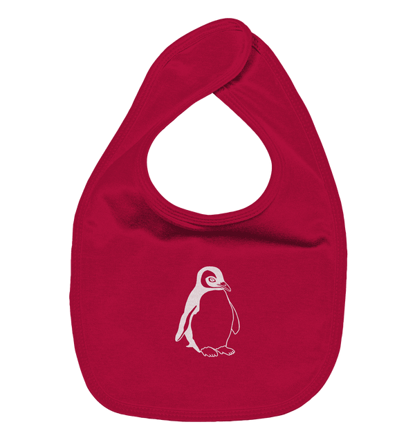 Pinguin weiß - Organic Lätzchen Kinder Lätzchen Tier-Shirts.com Red One Size