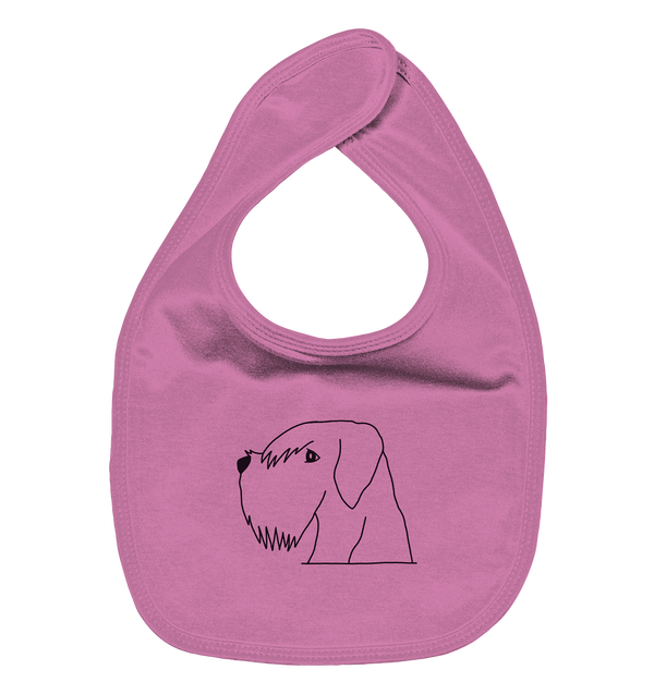 Schnauzer schwarz - Organic Lätzchen Kinder Lätzchen Tier-Shirts.com Bubble Gum Pink One Size