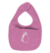 Pinguin weiß - Organic Lätzchen Kinder Lätzchen Tier-Shirts.com Bubble Gum Pink One Size