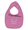 Katze weiß - Organic Lätzchen Kinder Lätzchen Tier-Shirts.com Bubble Gum Pink One Size