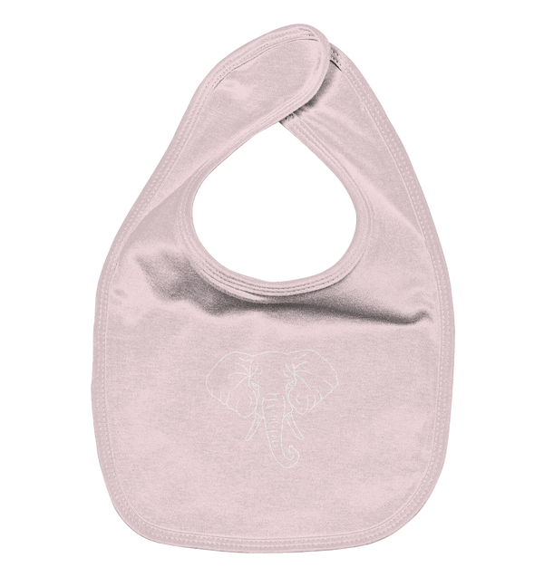 Elefant weiß - Organic Lätzchen Kinder Lätzchen Tier-Shirts.com Powder Pink One Size