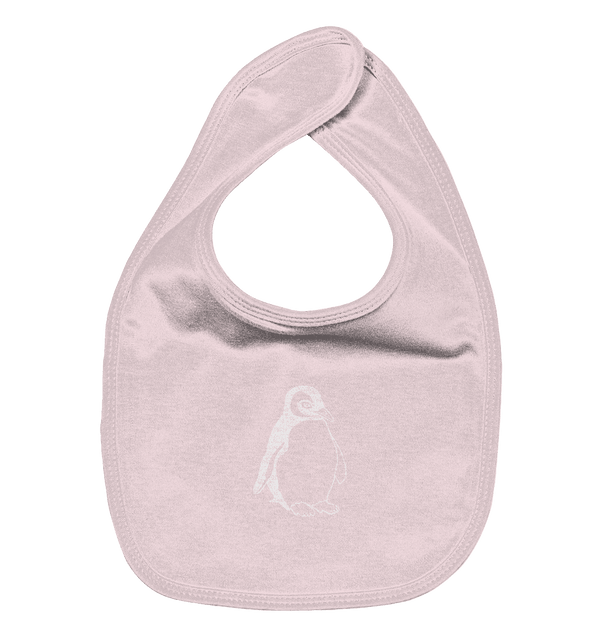 Pinguin weiß - Organic Lätzchen Kinder Lätzchen Tier-Shirts.com Powder Pink One Size