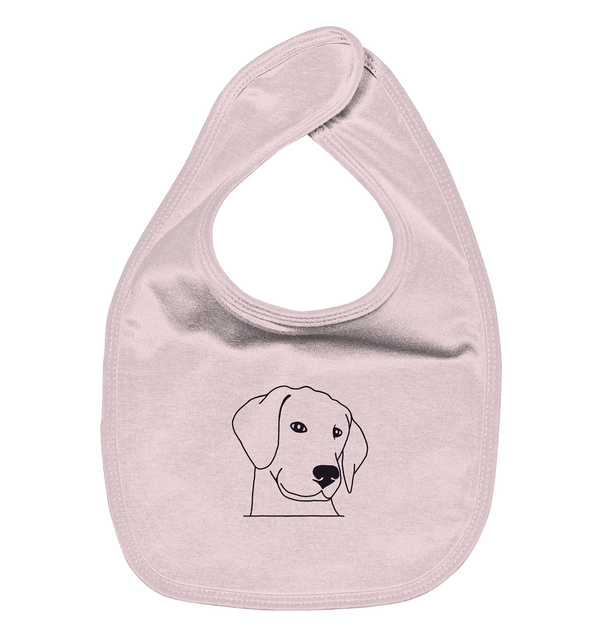 Hund Schlappohr - Organic Lätzchen Kinder Lätzchen Tier-Shirts.com Powder Pink One Size