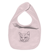 Katze - Organic Lätzchen Kinder Lätzchen Tier-Shirts.com Powder Pink One Size