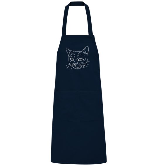 Katze weiß - Organic Grillschürze - Tier-Shirts.com